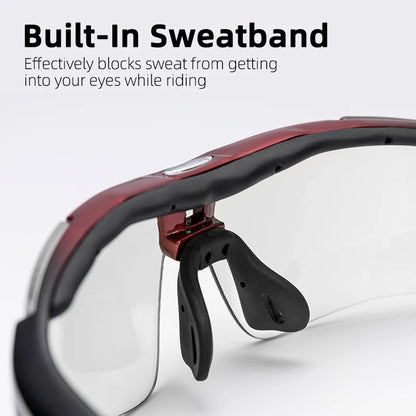 ROCKBROS Cycling Photochromic Glasses UV400 Protection Sunglasses Lightweight Bicycle Glasses Men Women Outdoor Sports Glasses