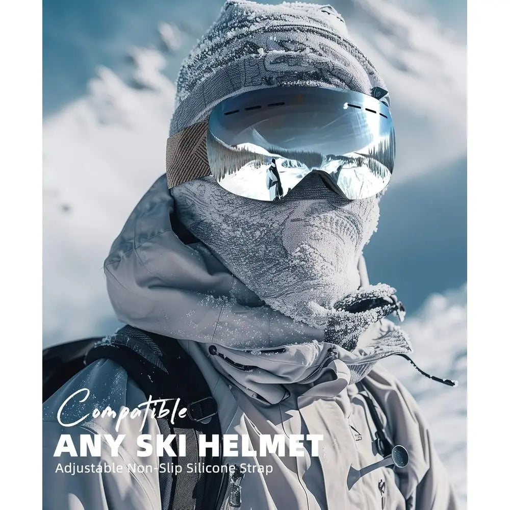 Universal Ski Goggles with 100% UV Protection for Men and Women