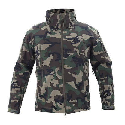 Hiking Tactical Outdoor Jacket Winter Heating Jackets Windproof Warm Hooded Coat  Windbreaker Hunting Camping Waterproof Coats