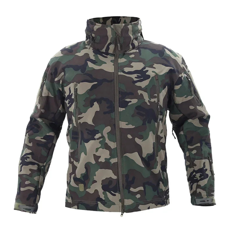 Hiking Tactical Outdoor Jacket Winter Heating Jackets Windproof Warm Hooded Coat  Windbreaker Hunting Camping Waterproof Coats