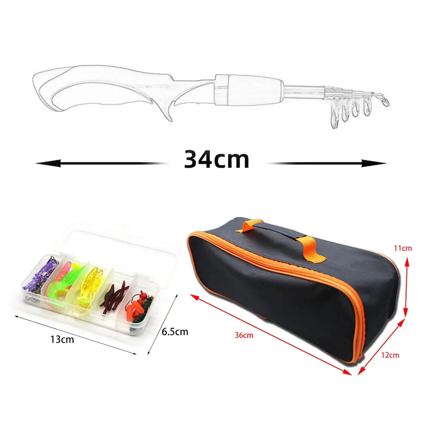 Traveling Kid Fishing Pole for Boys Girls