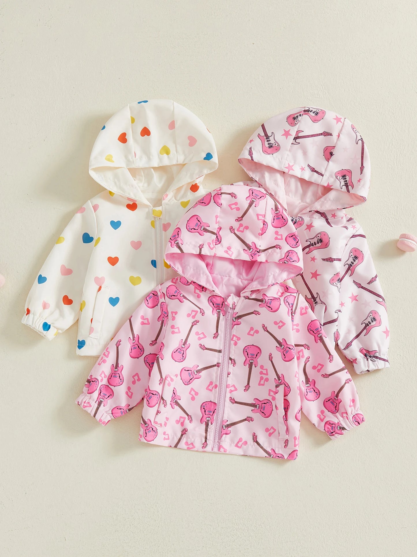 Cute Baby Girl Winter Hoodies Long Sleeve Floral Animal Print Zip Up Hooded Sweatshirt Toddler Jacket Outerwear Coat