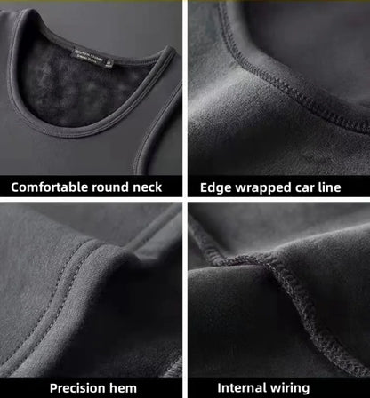 Autumn Winter Thermal Underwear Man Sleeveless Vest Thermo Lingerie Men's Warm Top Thickening Thermo Vest Undershirt