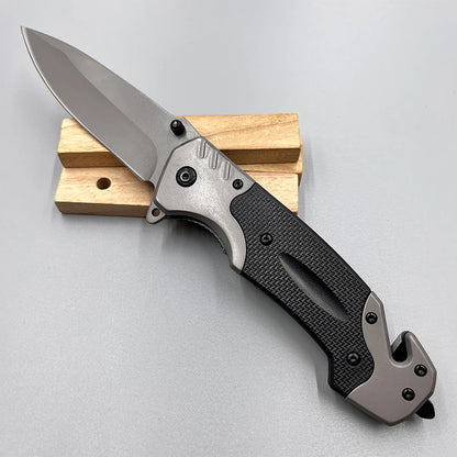 Steel Camping Folding Knife for Man High Hardness Outdoors Self Defense Survival Military Tactical Pocket Knives for Hunting