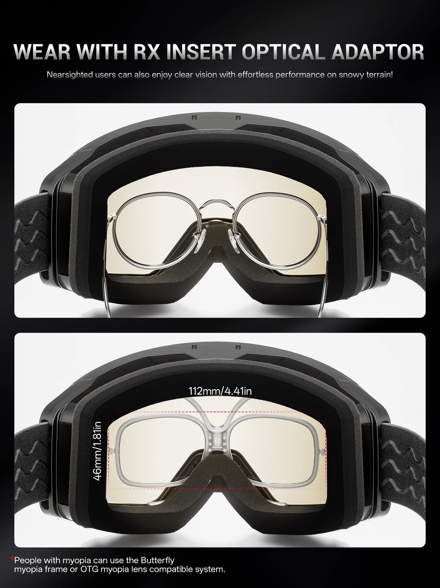 KAPVOE Outdoor Photochromic Ski Goggles Breathable HD Winter Sports Snow Glasses UV400 Anti-fog Magnetic Snowboard Glasses New