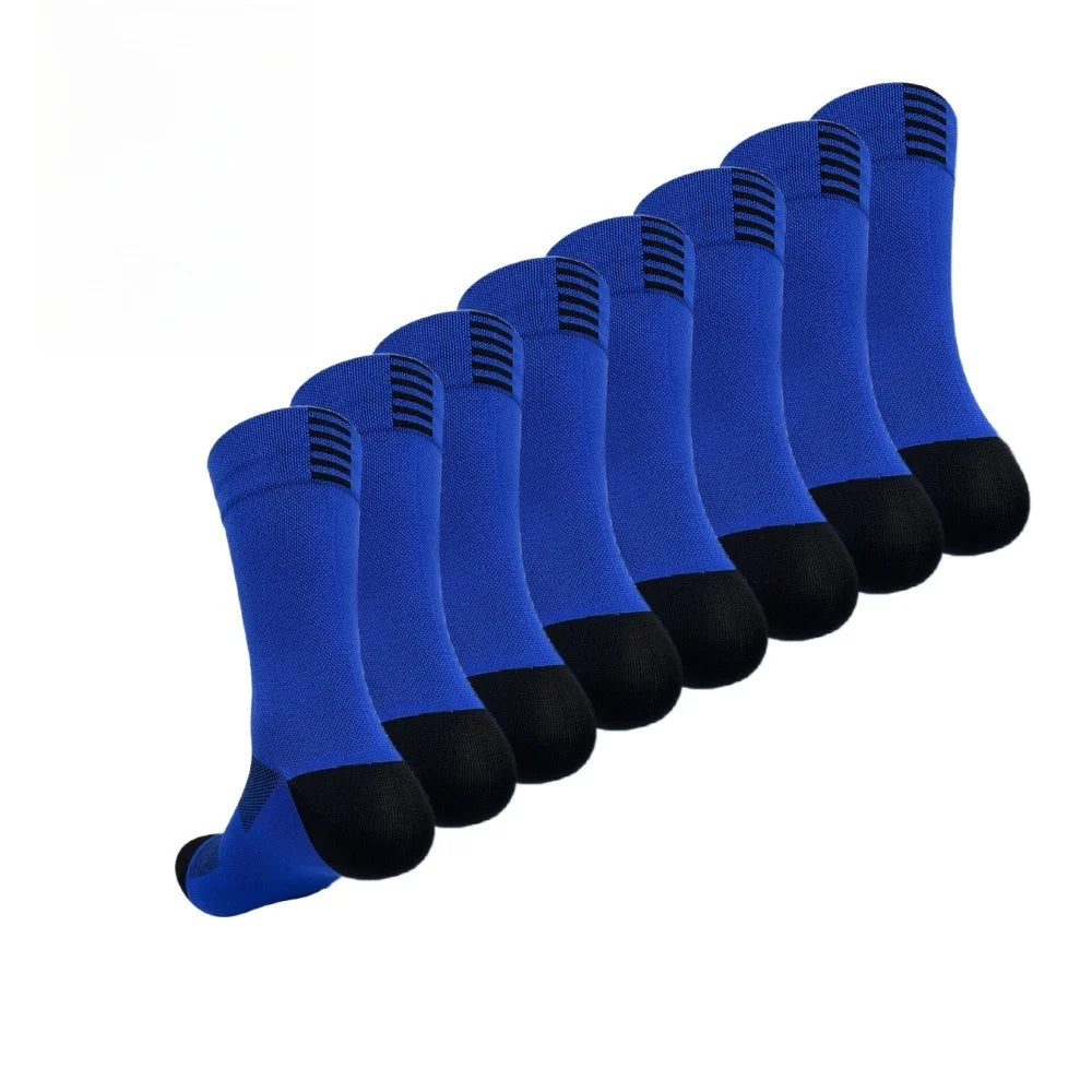 4 pairs Cycling Socks Running Quick Dry Medium Cylinder Men and Women Sports Fitness in the Tube