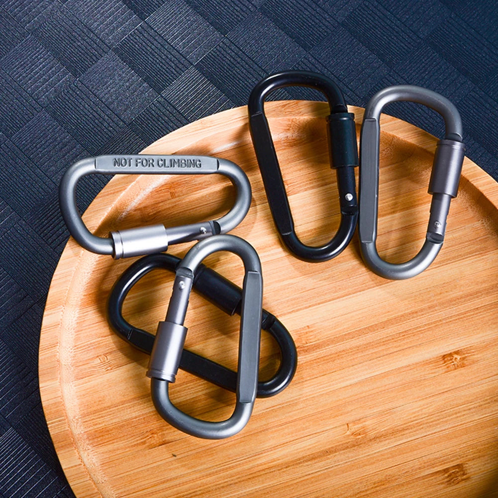 1/2/6 Piece Carabiner Set For Key Camping Survival EDC Outdoor Keychain Clip Alloy Aluminum Tactical Caribiner Hook Karabiners