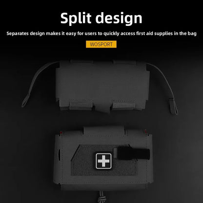 Compact Trauma Kit Tactical IFAK Medical First Aid Pouch Outdoors Hunting Camping Patrol Survival Equipment