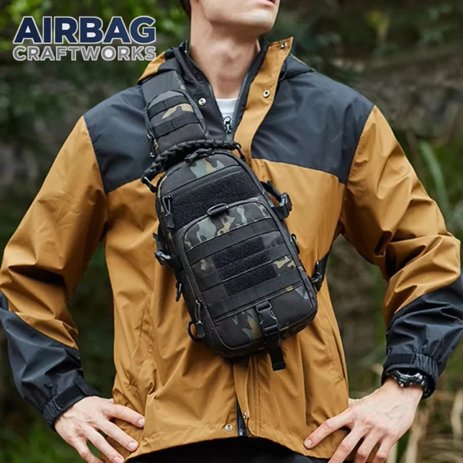 Camping Chest Bag Tactical Backpack for Men Sport Shoulder Outdoor Hiking Climbing Cycling Fishing Travel MOLLE Sling Fanny Pack