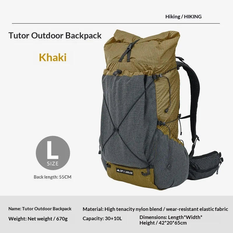 DAOSHI 30+10L Backpack Outdoor Ultralight Waterproof Camping Hiking Backpack Sport Bag Water-resistant Rucksacks