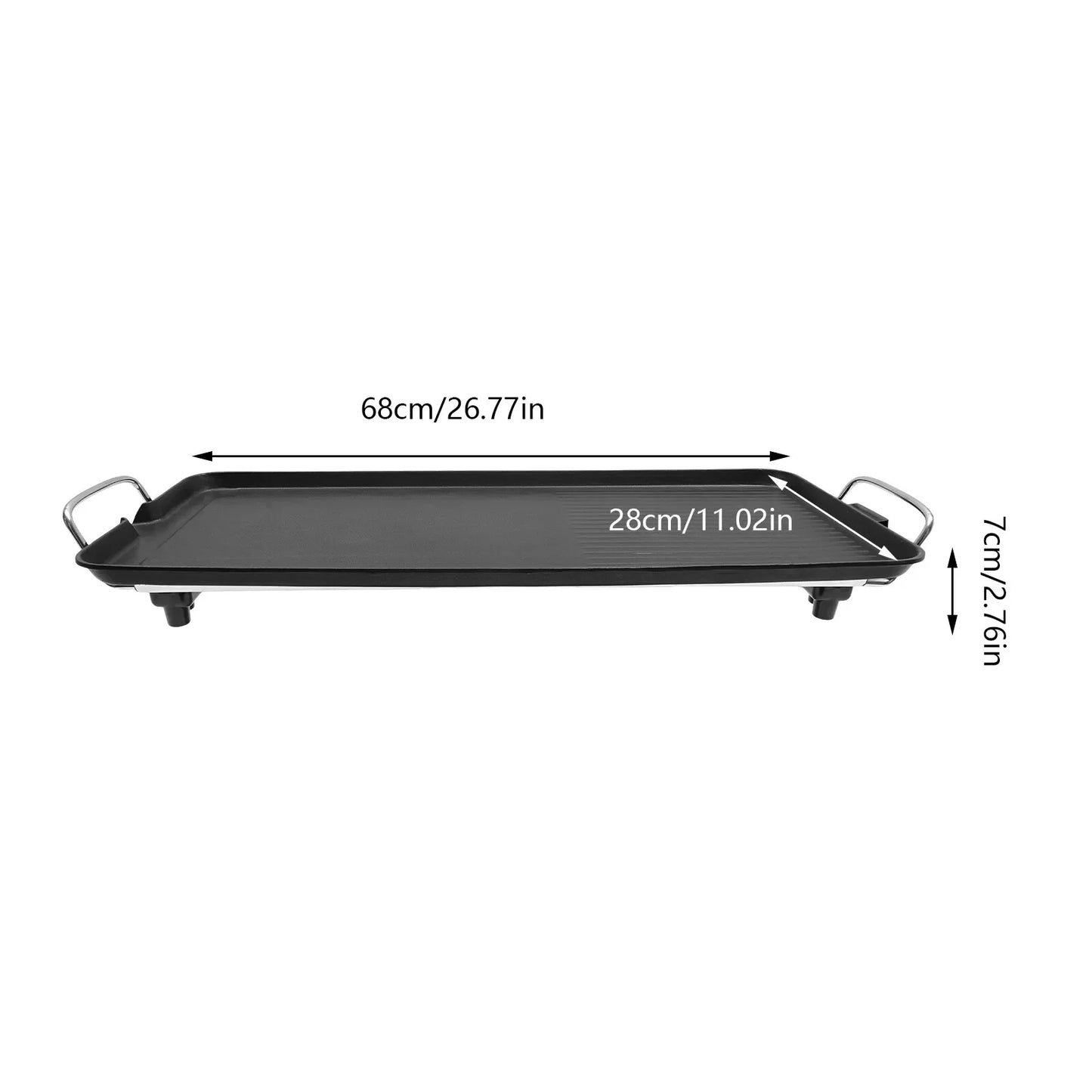 Smokeless Outdoor Electric BBQ Grill Portable Tabletop Barbecue Grill 1500W Aluminum Alloy