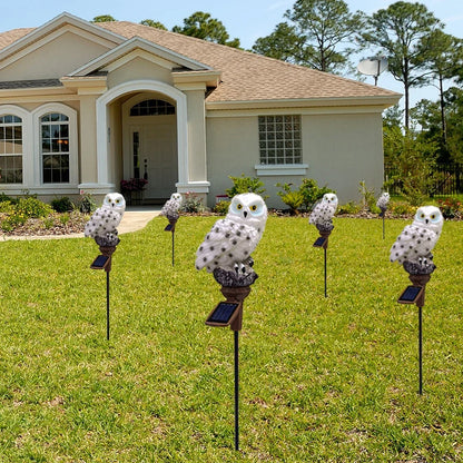 Solar LED Lights Lawn Stake Owl