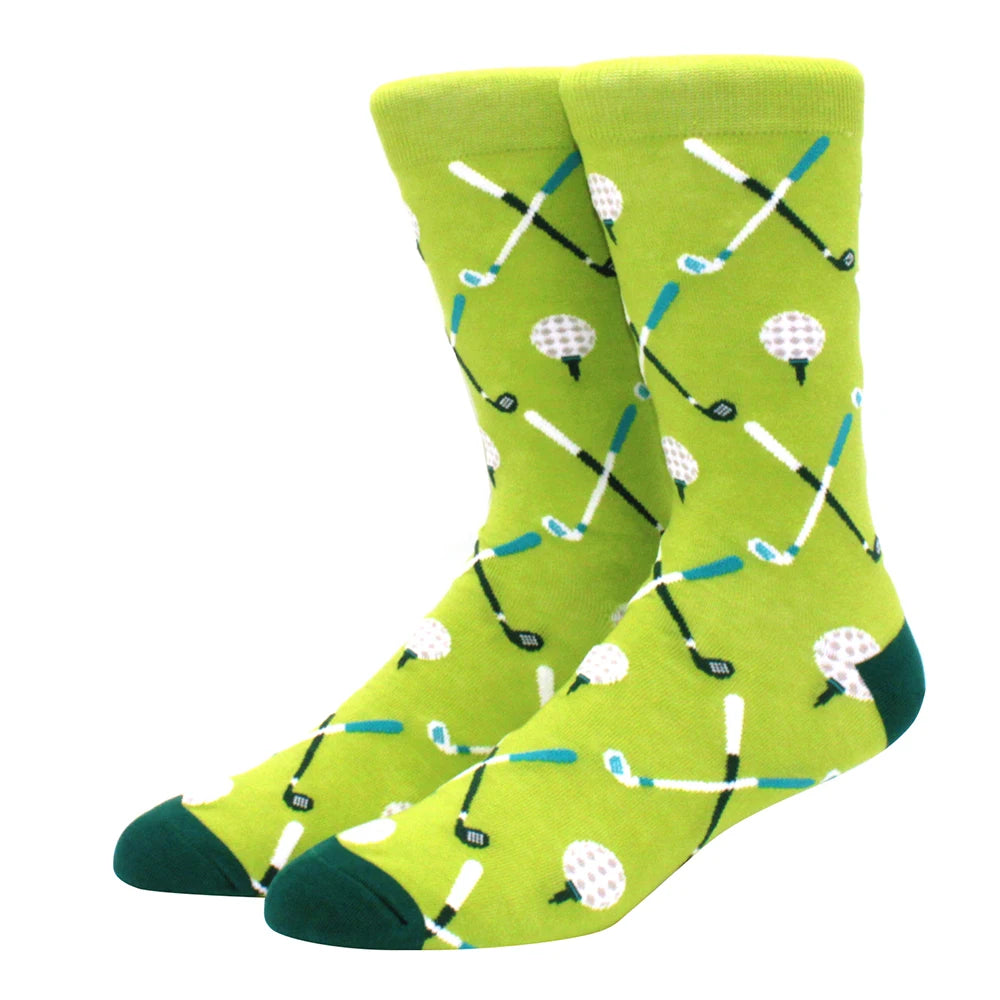 High Quality Combed Cotton Socks food Pattern Long Tube Funny Happy Men Socks Novelty Skateboard Crew Casual Crazy Socks