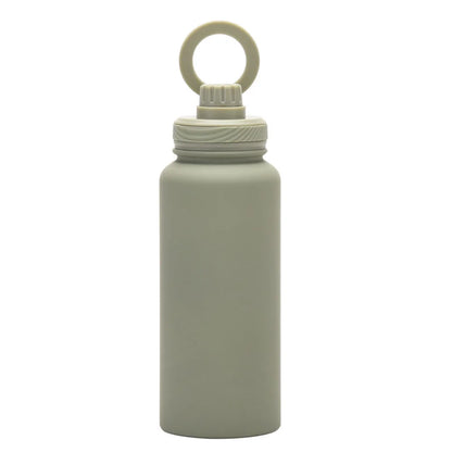 For MagSafe 1000ML Insulated Bottle Water Bottle with Rotating Phone Holder Thermal Water Cup Vacuum Cup for Outdoor Sports