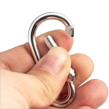 20pcs Carabiner Snap Hooks Alluminum Alloy Carabiner Clip Lightweight Quickly Attached Fixing for Fishing Hiking