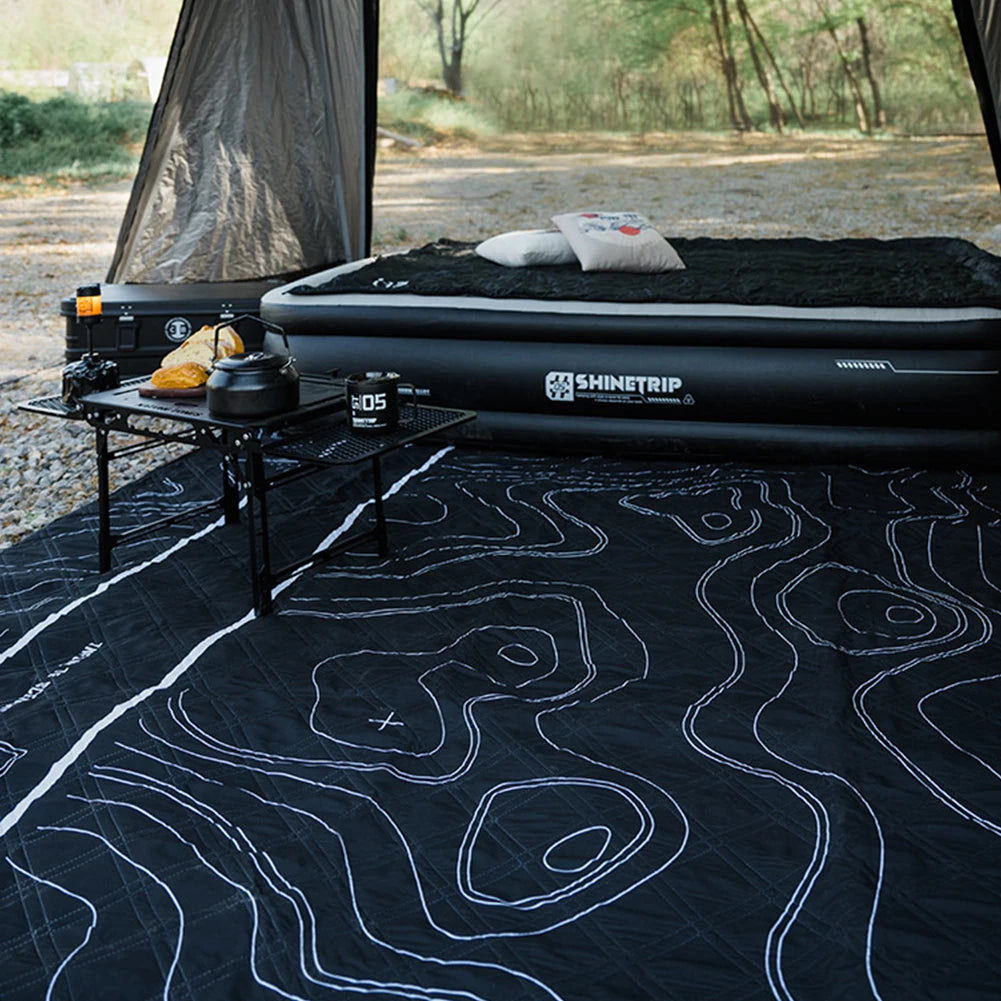 Thickened Moisture-Proof Mat Waterproof Ultrasonic Picnic Mat Aluminum Film Base Lightweight Beach Mat Tent Accessories