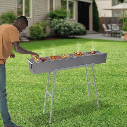 Portable BBQ Grill Folding Camping Barbecue Grill Charcoal Grills