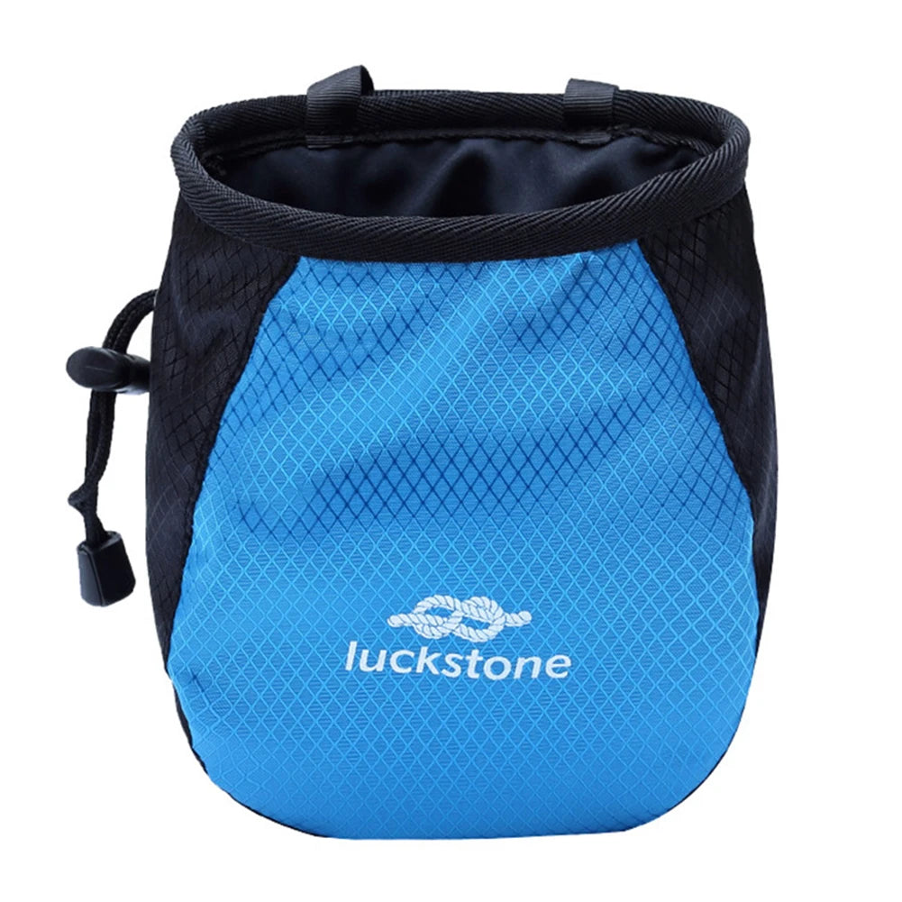 Talcum Powder Bag Waterproof Polyester Chalk Bag Adjustable Belt Weightlifting Pouch Tear Resistance for Outdoor Climbing