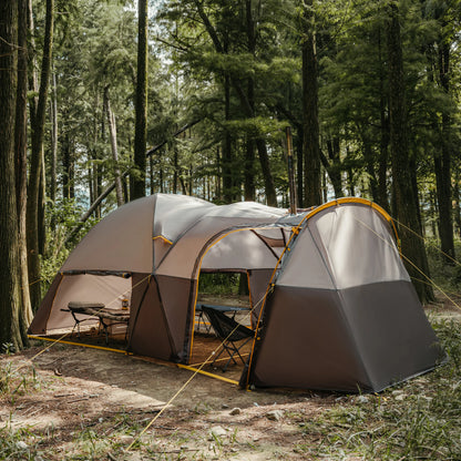 Naturehike KOTA6 Tunnel Tent 70D One Room One Living Room Large Space 4 SeasonTent Outdoor Travel Waterproof Tents With Chimney