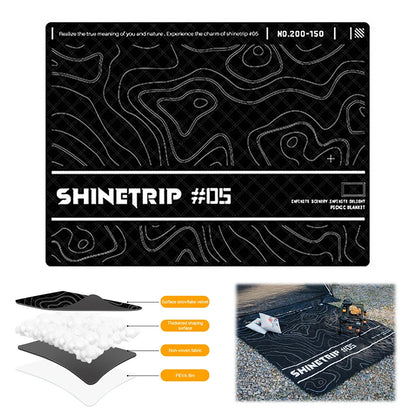 Thickened Moisture-Proof Mat Waterproof Ultrasonic Picnic Mat Aluminum Film Base Lightweight Beach Mat Tent Accessories