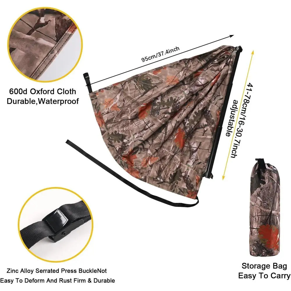 Double-Sided Portable Lightweight Tree Hammock Chair for Camping and Hunting