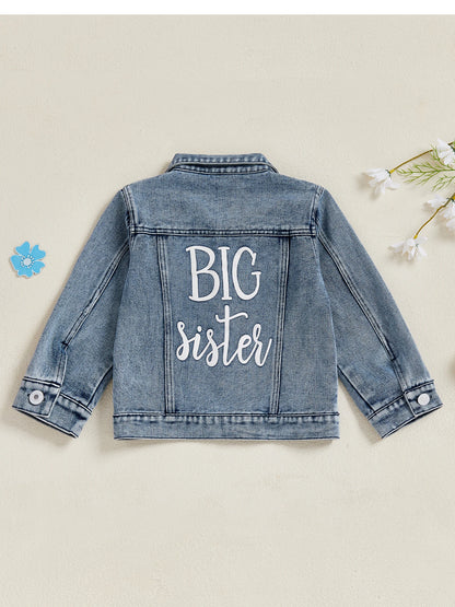 Adorable Baby Boy Blue Denim Jacket with Front Pocket Detail and Snap Button Closure Stylish Toddler Fall Outfit Coat