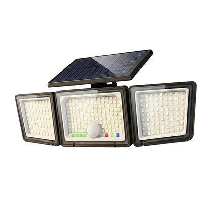 Solar Outdoor Light Motion Sensor, 3500LM 286 LED Security Flood Lights with Visual Battery&Mode Display, 3 Lighting Modes, IP65
