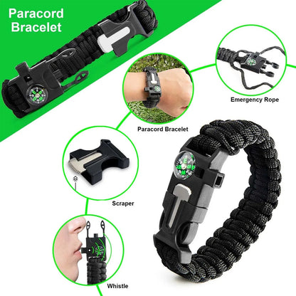 Outdoor Supplies Camping Emergency Equipment Camping Survival Tool Set Multifunctional SelfDefense Supplies First Aid Kits