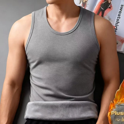 Autumn Winter Thermal Underwear Man Sleeveless Vest Thermo Lingerie Men's Warm Top Thickening Thermo Vest Undershirt