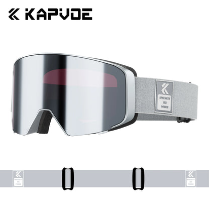 KAPVOE Outdoor Photochromic Ski Goggles Breathable HD Winter Sports Snow Glasses UV400 Anti-fog Magnetic Snowboard Glasses New