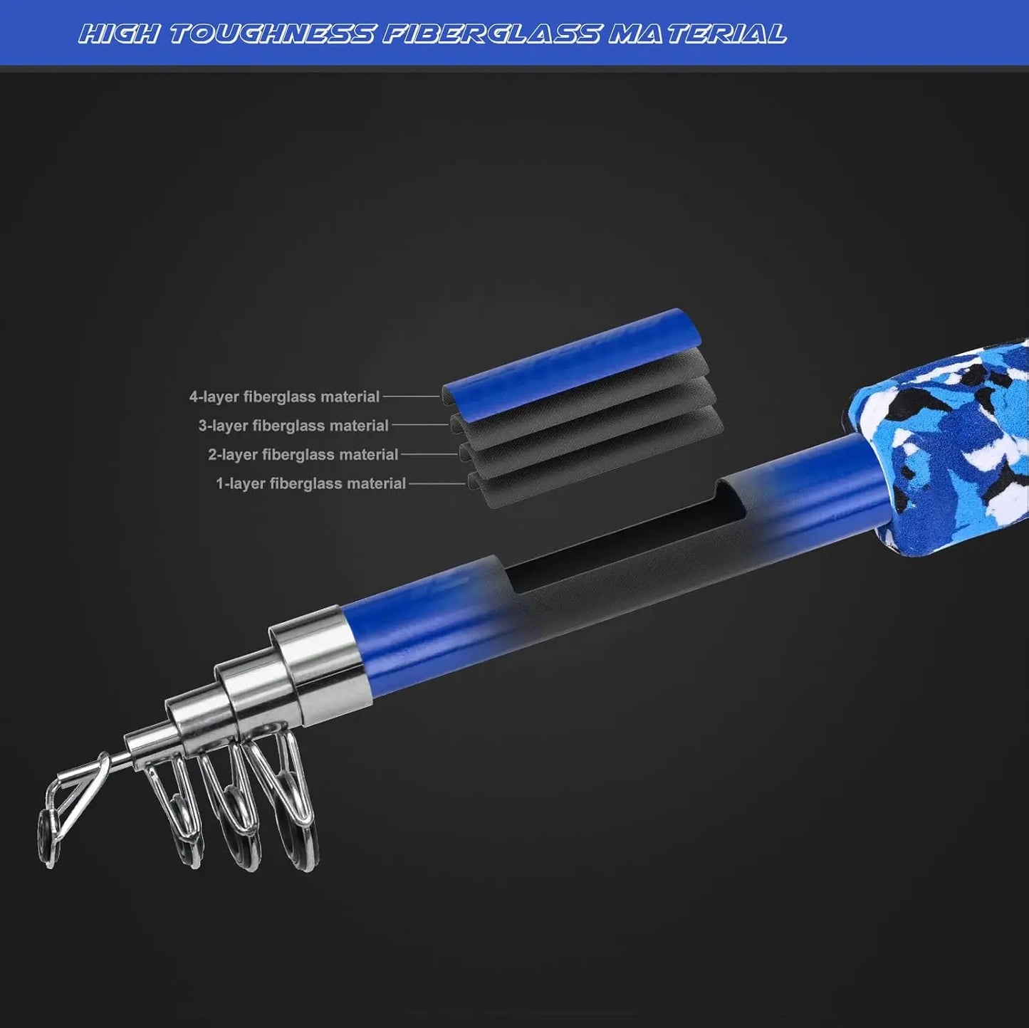 Set 2-Pack Telescopic Poles for Boys and Girls