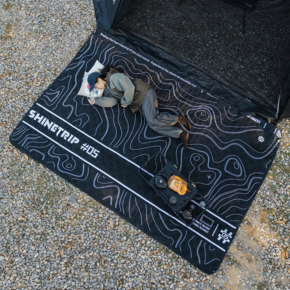Thickened Moisture-Proof Mat Waterproof Ultrasonic Picnic Mat Aluminum Film Base Lightweight Beach Mat Tent Accessories