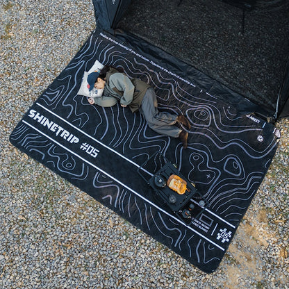 Thickened Moisture-Proof Mat Waterproof Ultrasonic Picnic Mat Aluminum Film Base Lightweight Beach Mat Tent Accessories