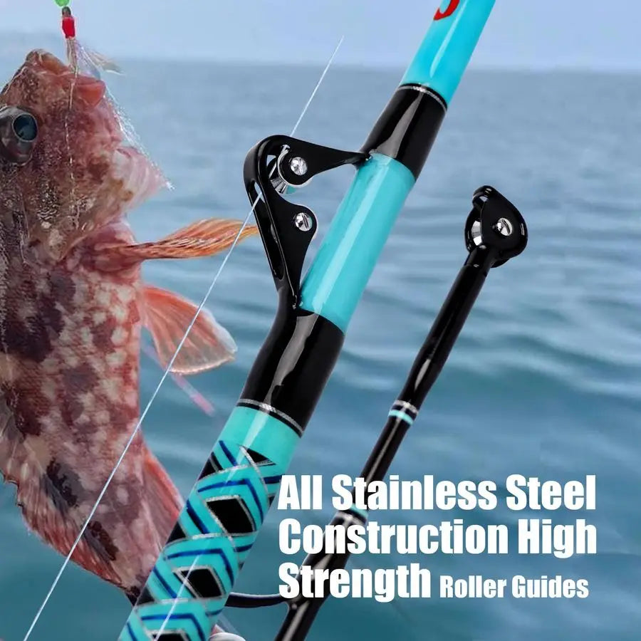 Trolling Fishing Rod 1Piece 2Piece Saltwater Conventional Boat Fishing