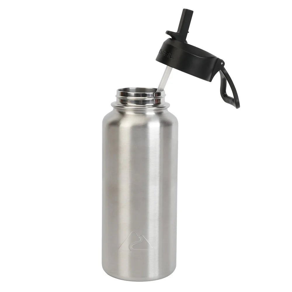 Insulated Stainless Steel Water Bottle Flip Top Lid Vacuum Sealed Durable Camping Travel Bottle Dishwasher Safe Sweat Proof 32oz