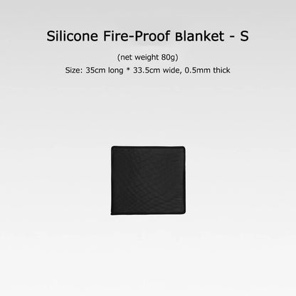 Outdoor Camping Fireproof Grill Mat Heat Insulation Fiberglass Ember Mat High Temperature Flame Retardant Protective Cloth