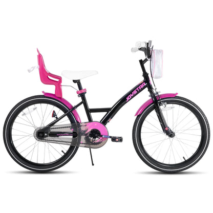 Joystar 14 16 20 Inch Kids Bike for Girls Ages 3-10 Years, Girls' Bikes with Training Wheels, Streamers, Basket and Doll Seat