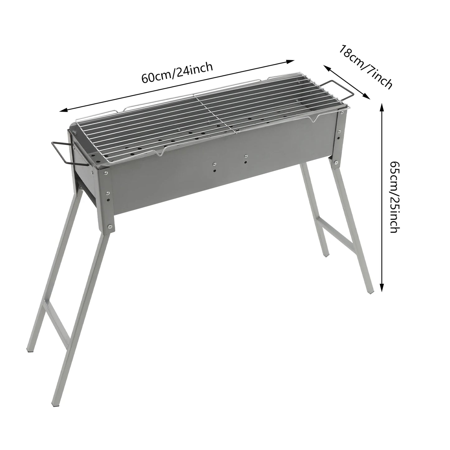 Portable BBQ Grill Folding Camping Barbecue Grill Charcoal Grills
