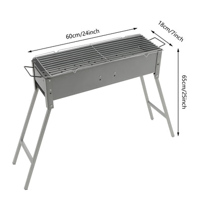 Portable BBQ Grill Folding Camping Barbecue Grill Charcoal Grills
