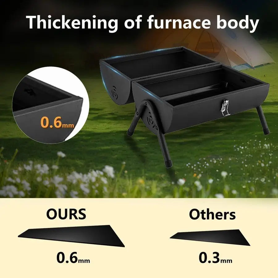 Charcoal Grill Outdoor Stove BBQ Easy to take Two Side Carbon Griller