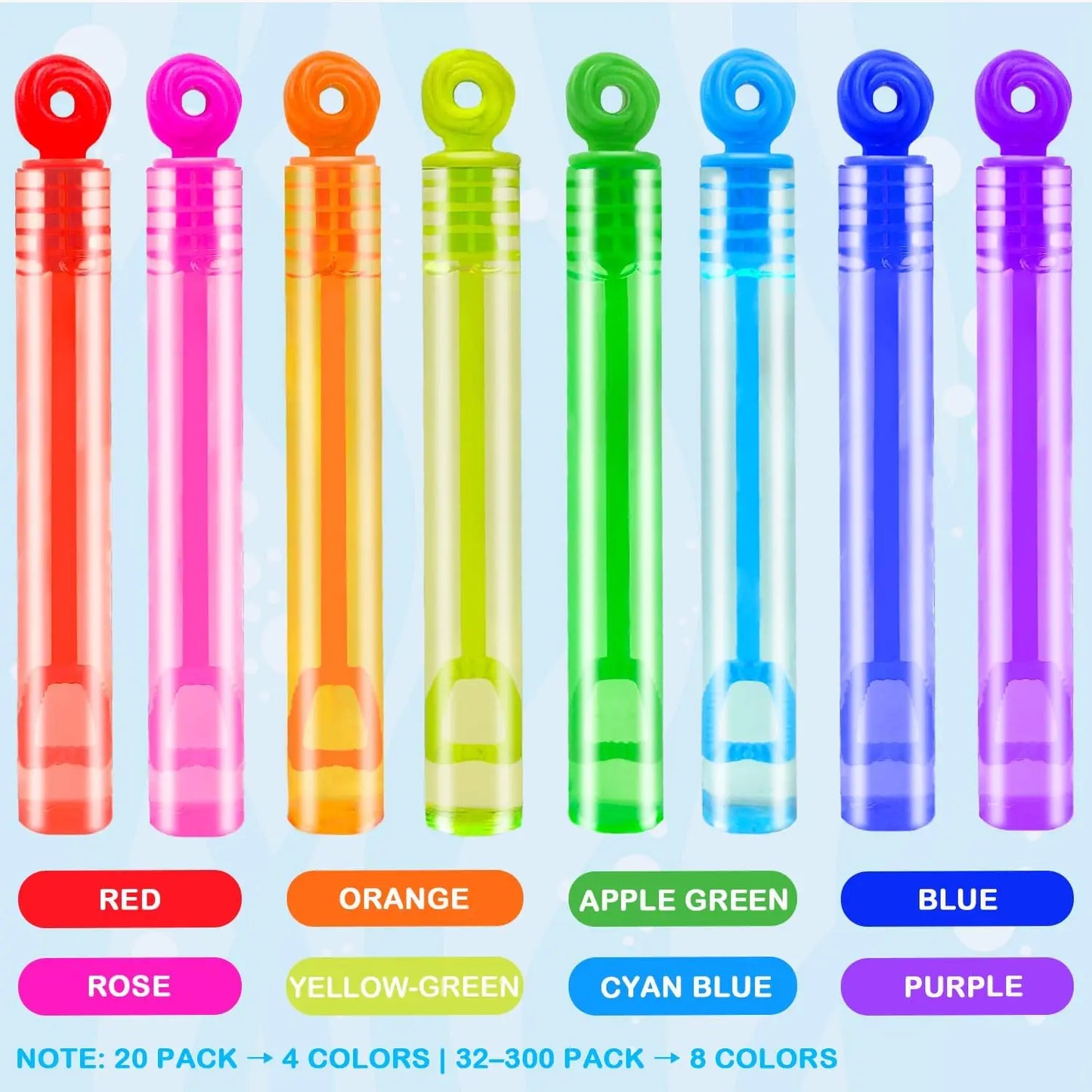 32 Pack Mini Bubble Wand Toys for Kids Party Favors, Easter Basket Fillers, Classroom Prizes & Non-Candy Treats