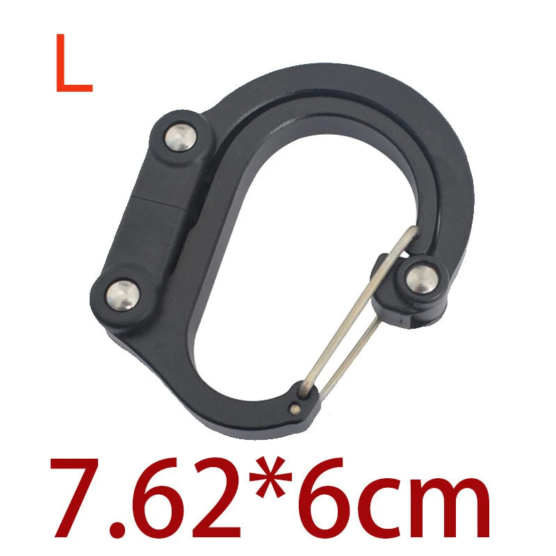 Hybrid Gear Clip - Multifunctional Hybrid Gear Clip,360 Degree Swivel Hook,Strong Buckle,Camping Hiking Backpack Outdoor