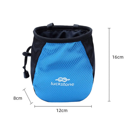 Talcum Powder Bag Waterproof Polyester Chalk Bag Adjustable Belt Weightlifting Pouch Tear Resistance for Outdoor Climbing