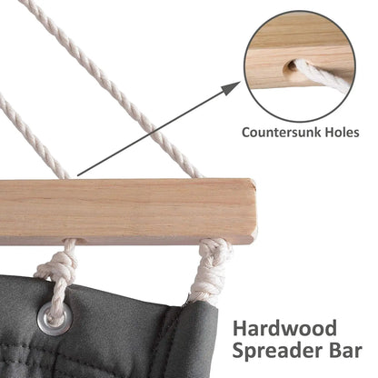 Hammocks Double Hammock with Wooden Stand Included, Outdoor Hammocks for Outside, 475 lbs Capacity, Dark Gray, Customized