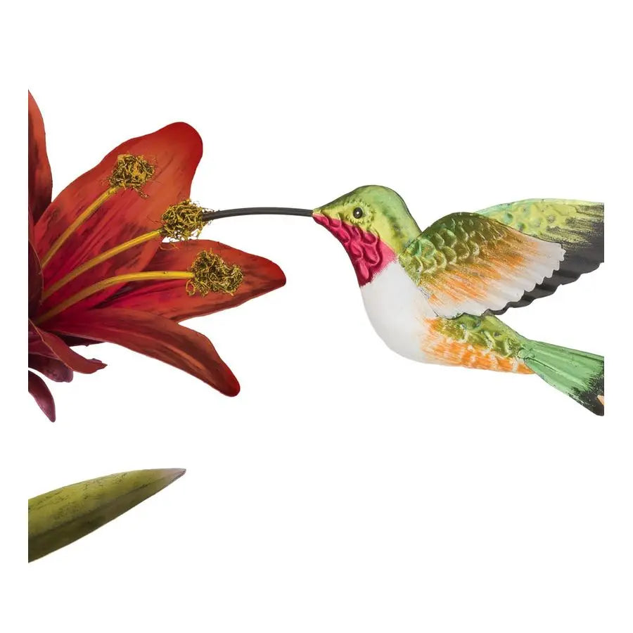 Hummingbird Flower Garden Stake