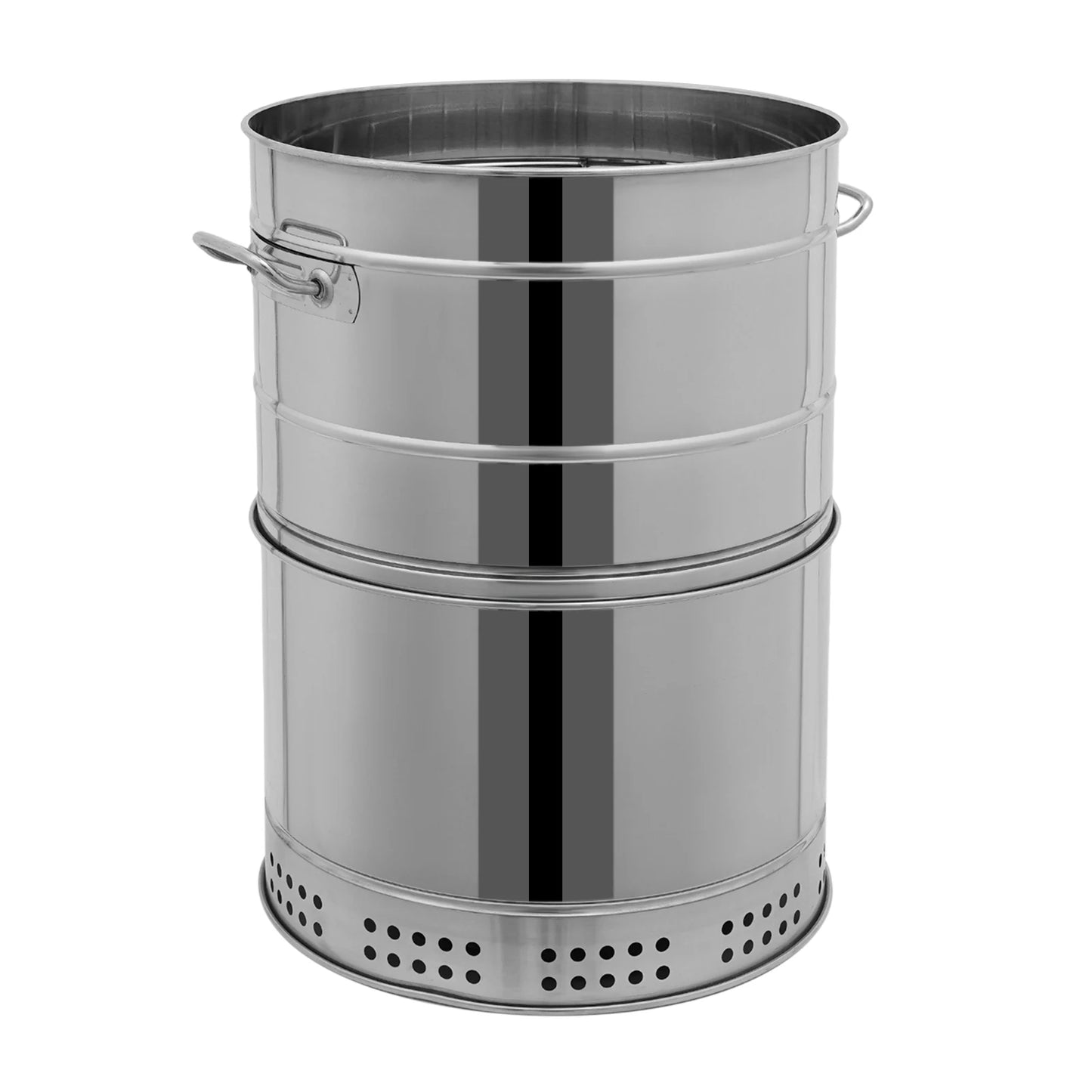 Portable Charcoal Grill, Stainless Barbecue Grill Barrel, Rotatalbe BBQ Stove with 50 Skewers for Camping Picnic Beach
