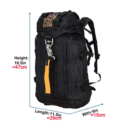 LQARMY Military Tactical Backpack Army Rucksack Camping Hiking Climbing Gear Bushcraft Travel Bags Durable Sports Backpacks