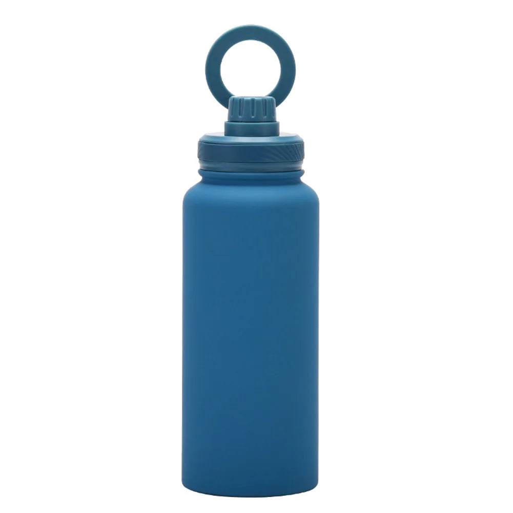 For MagSafe 1000ML Insulated Bottle Water Bottle with Rotating Phone Holder Thermal Water Cup Vacuum Cup for Outdoor Sports