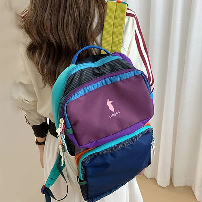 Dopamine Boosting Multi-Color Alpaca Backpack Unisex Lightweight Casual Sports Business Outdoor Hiking Traveling Commuting Mount