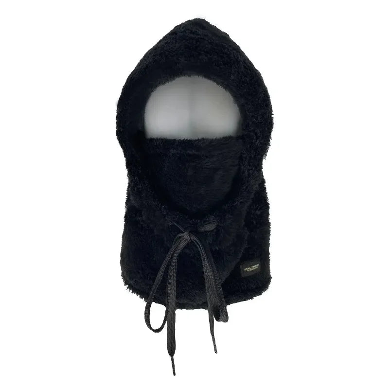 Adjustable Winter Balaclava Hat with Sherpa Hood and Windproof Ski Face Cover for Men and Women